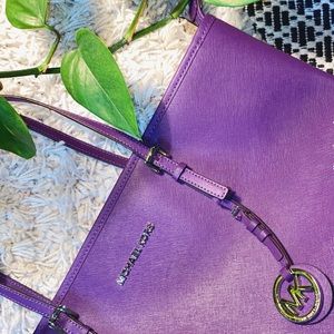 AUTHENTIC Michael Kors Large Purple Tote